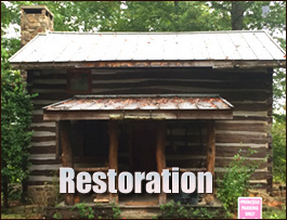 Historic Log Cabin Restoration  Epworth, Georgia